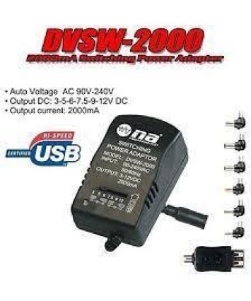 CARGADOR UNIVERSAL TRANSFORMADOR 2000mAh ARAC252