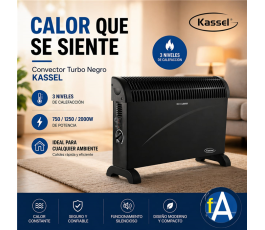 CONVECTOR TURNO NEGRO KS-CON2101T (AREL375)