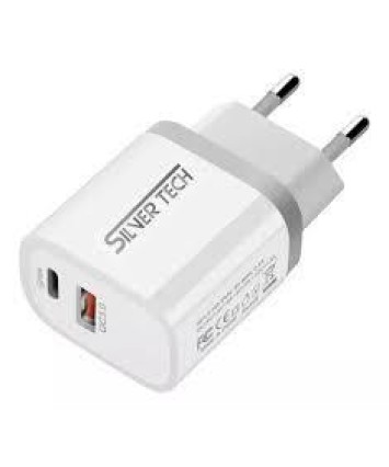 FICHA DE CARGADOR SILVER TECH QC3.0 18W (CEAC1065)