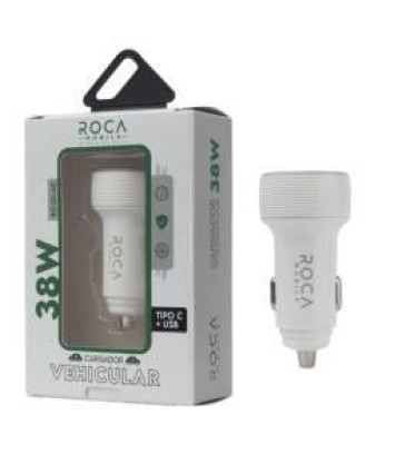 CARGADOR DE AUTO  ROCA TIPO C + USB (CEAC1151)