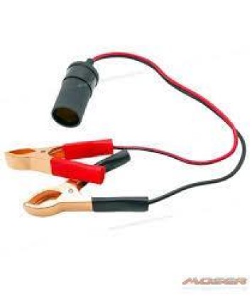 CARGADOR C/PINZAS PARA BATERIA 12V  0.5M (CEAC122)