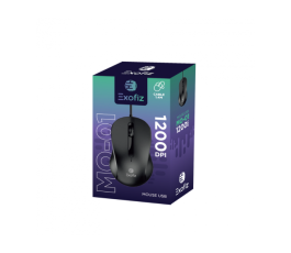 Mouse Inalámbrico MO-02 -01 Negro Exofiz (INAC204)