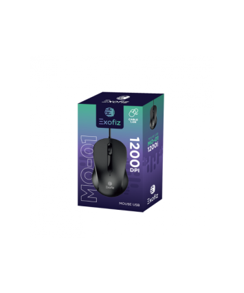 Mouse Inalámbrico MO-02 -01 Negro Exofiz (INAC204)
