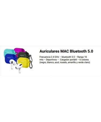 AURICULAR BLUETOOTH INALAMBRICO MAC-V3 (INAC220)