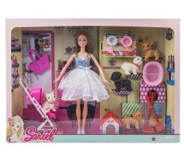 SET DE MUÑECAS CON ACCESORIOS SARIEL (JU768)
